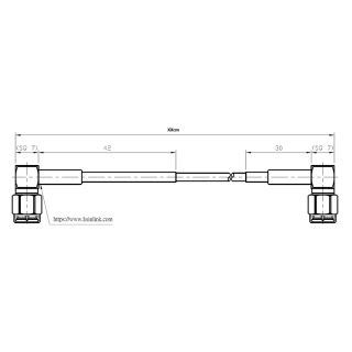 HS-SMAM(RA) To SMAM(RA) With RG316 Cable XXcm (6G)_Web3